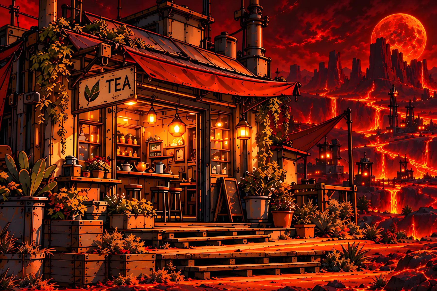 Tea Shop illustration