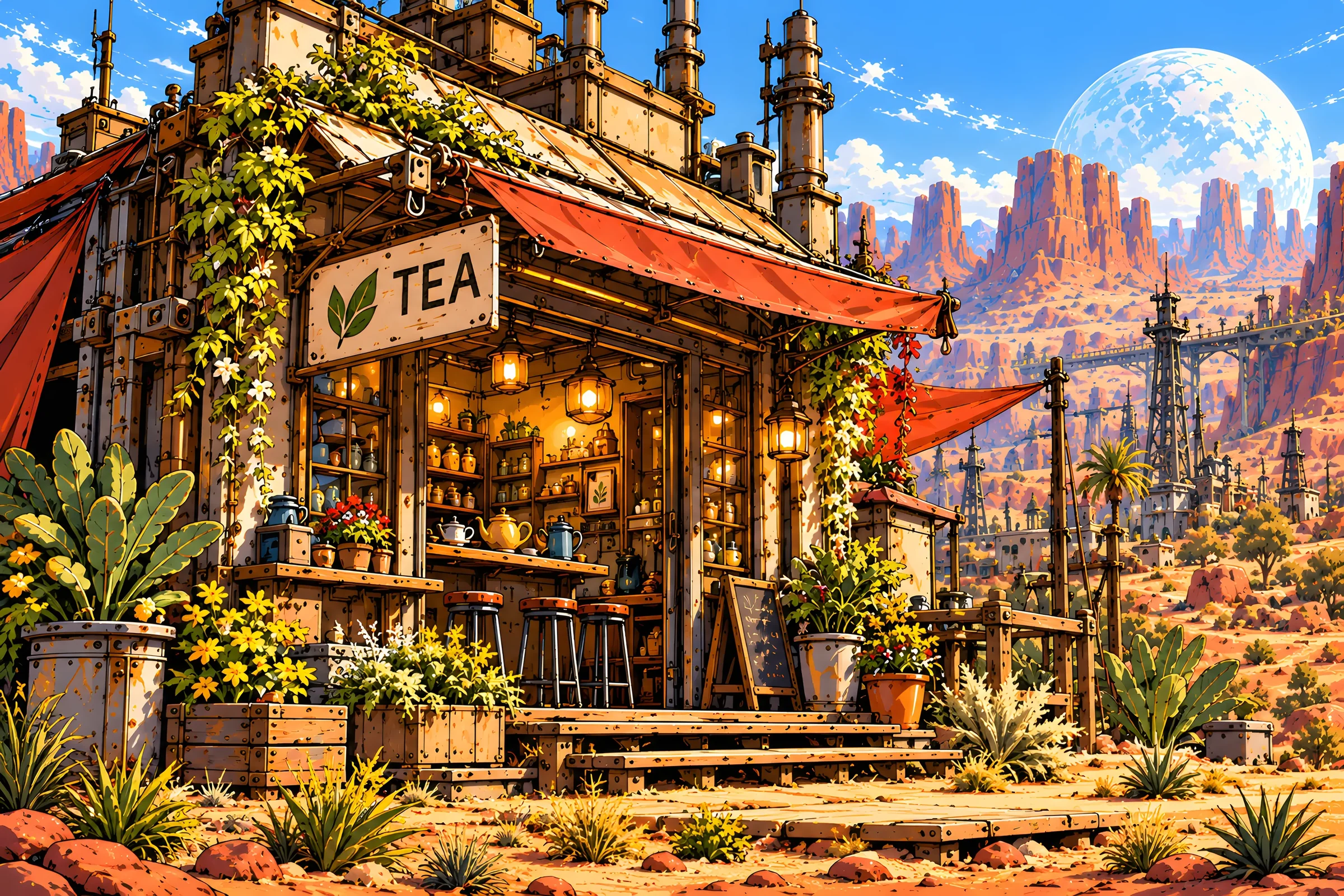 Tea Shop illustration